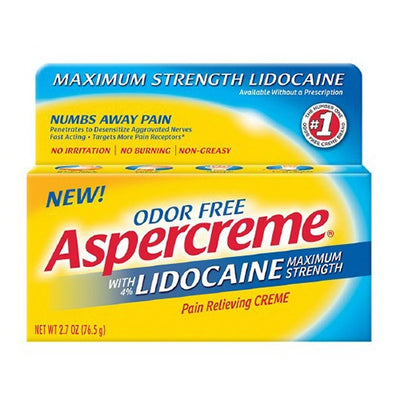 Aspercreme Maximum Strength Lidocaine Pain Relieving Creme