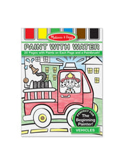Vehicles Paint with Water Kids' Art Pad