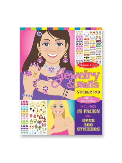 Jewelry & Nails Glitter Stickers Pad