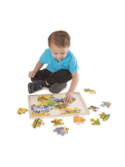 3-Puzzle Jigsaw Set - Dinosaurs, Ocean, and Safari