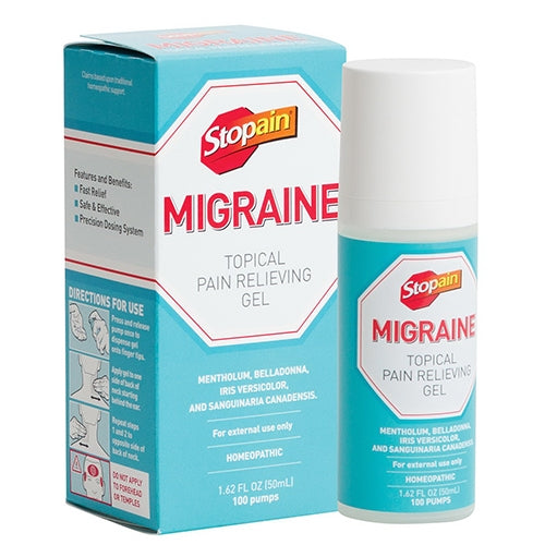 Stopain Migraine Topical Pain Relieving Gel