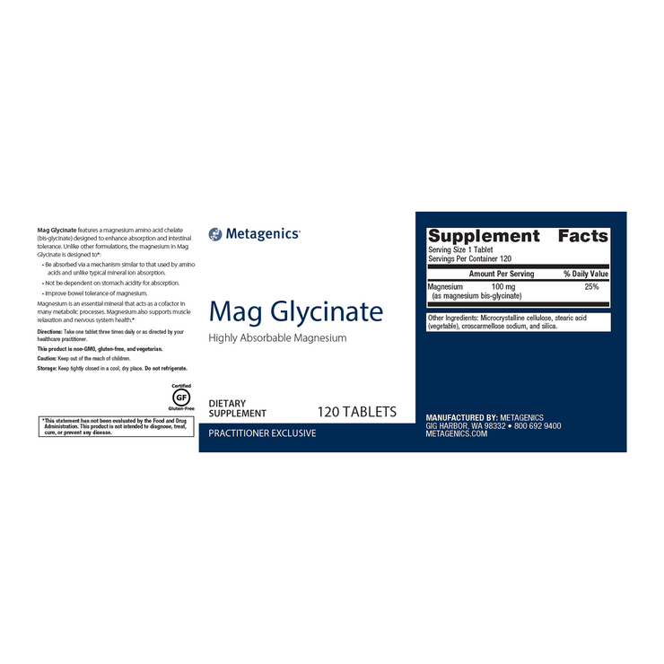 Mag Glycinate <br>Highly Absorbable Magnesium