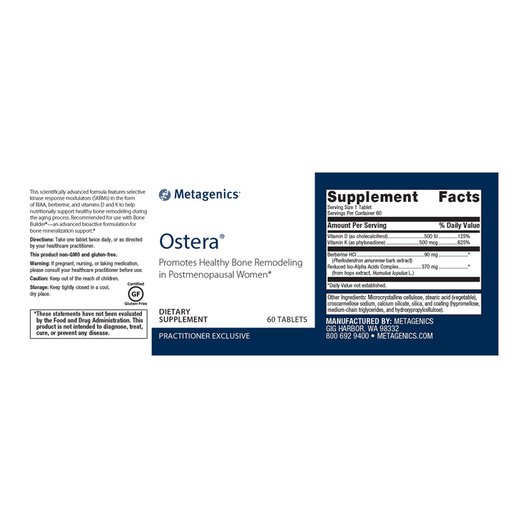 Ostera® <br>Promotes Healthy Bone Remodeling in Postmenopausal Women*