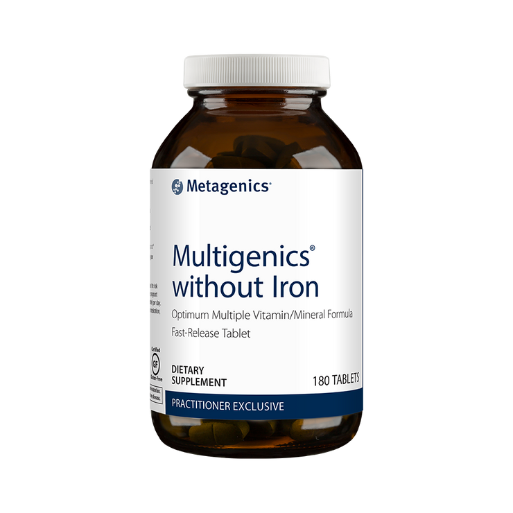 Multigenics® without Iron <br>Optimum Multiple Vitamin/Mineral Formula Fast-Release Tablet