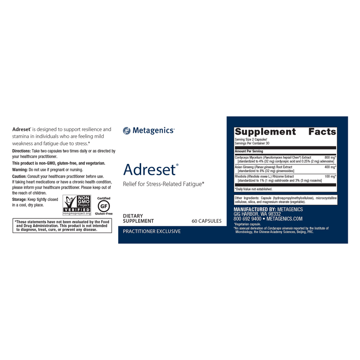 Adreset® <br>Relief for Stress-Related Fatigue*