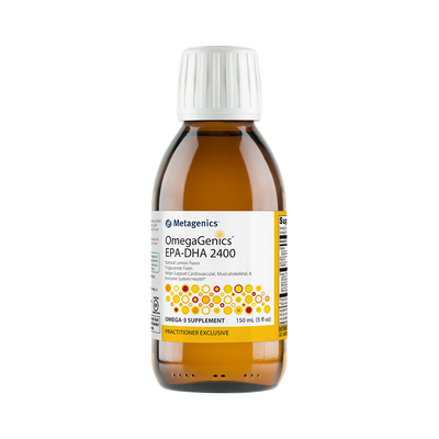 OmegaGenics® EPA-DHA 2400 <br>Natural Lemon Flavor • Triglyceride Form Helps Support Cardiovascular, Musculoskeletal, & Immune System Health*