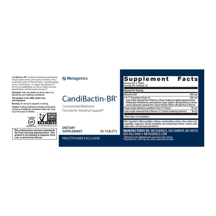 Candibactin-BR® <br>Concentrated Berberine Formula for Intestinal Support*