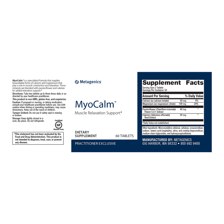 MyoCalm® <br>Muscle Relaxation Formula*