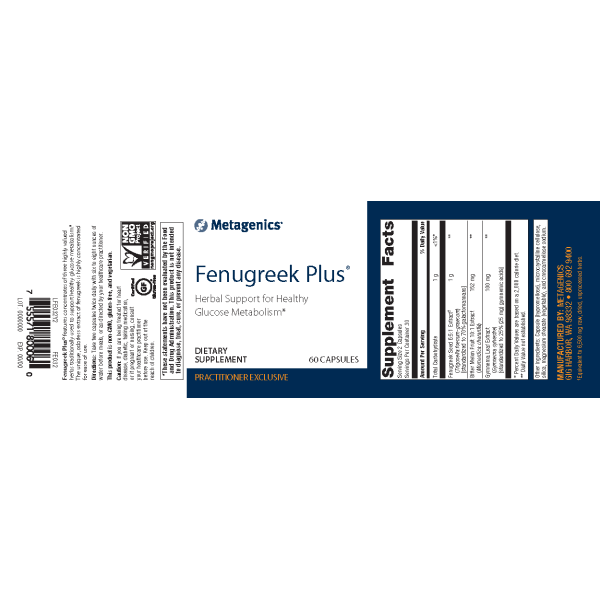 Fenugreek Plus® <br>Herbal Support for Healthy Glucose Metabolism*