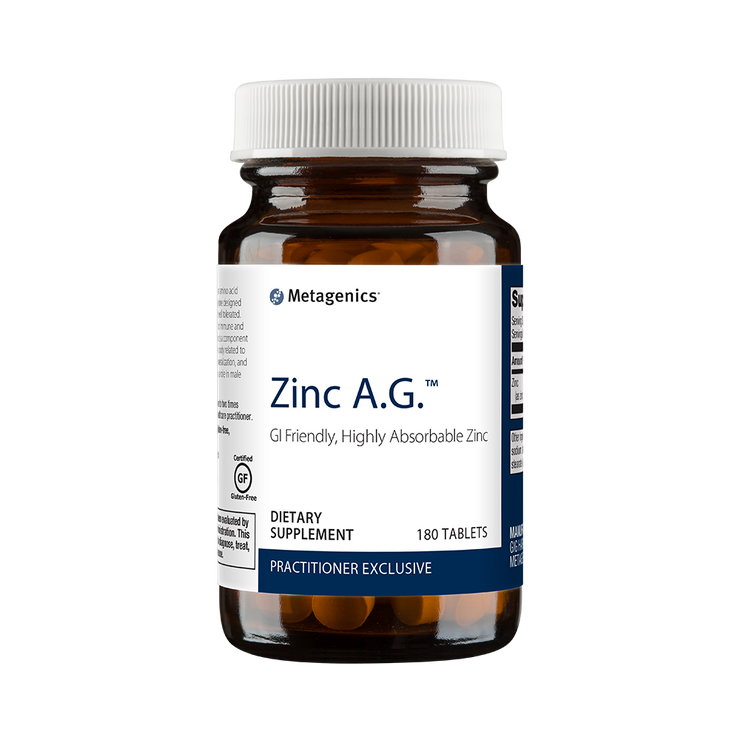 Zinc A.G.™ <br>GI Friendly, Highly Absorbable Zinc