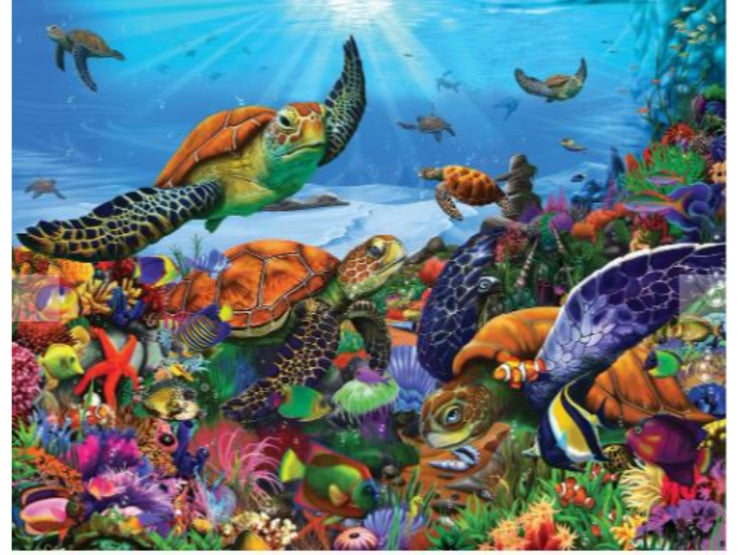 Amazing Sea Turtles (1369pz) - 300 Piece Jigsaw Puzzle
