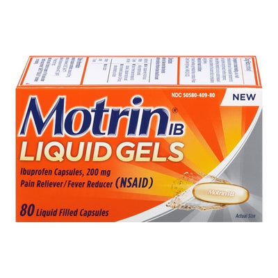 Motrin Ibuprofen Usp 200 Mg Pain Relief Liquid Gels