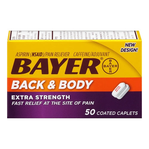 Bayer Extra Strength Aspirin Caplets, Back And Body Pain