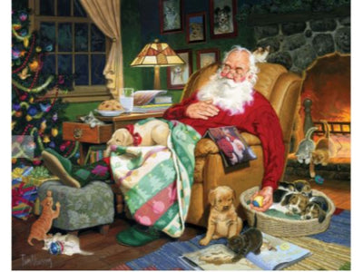 Santa's Naptime (1487pz) - 1000 Piece Jigsaw Puzzle