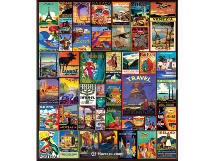 Travel The World (1153PZ) - 550 Piece Jigsaw Puzzle