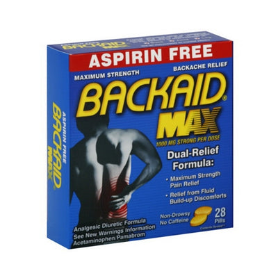 Backaid Maximum Strength Backache Pain Relief, Non Drowsy